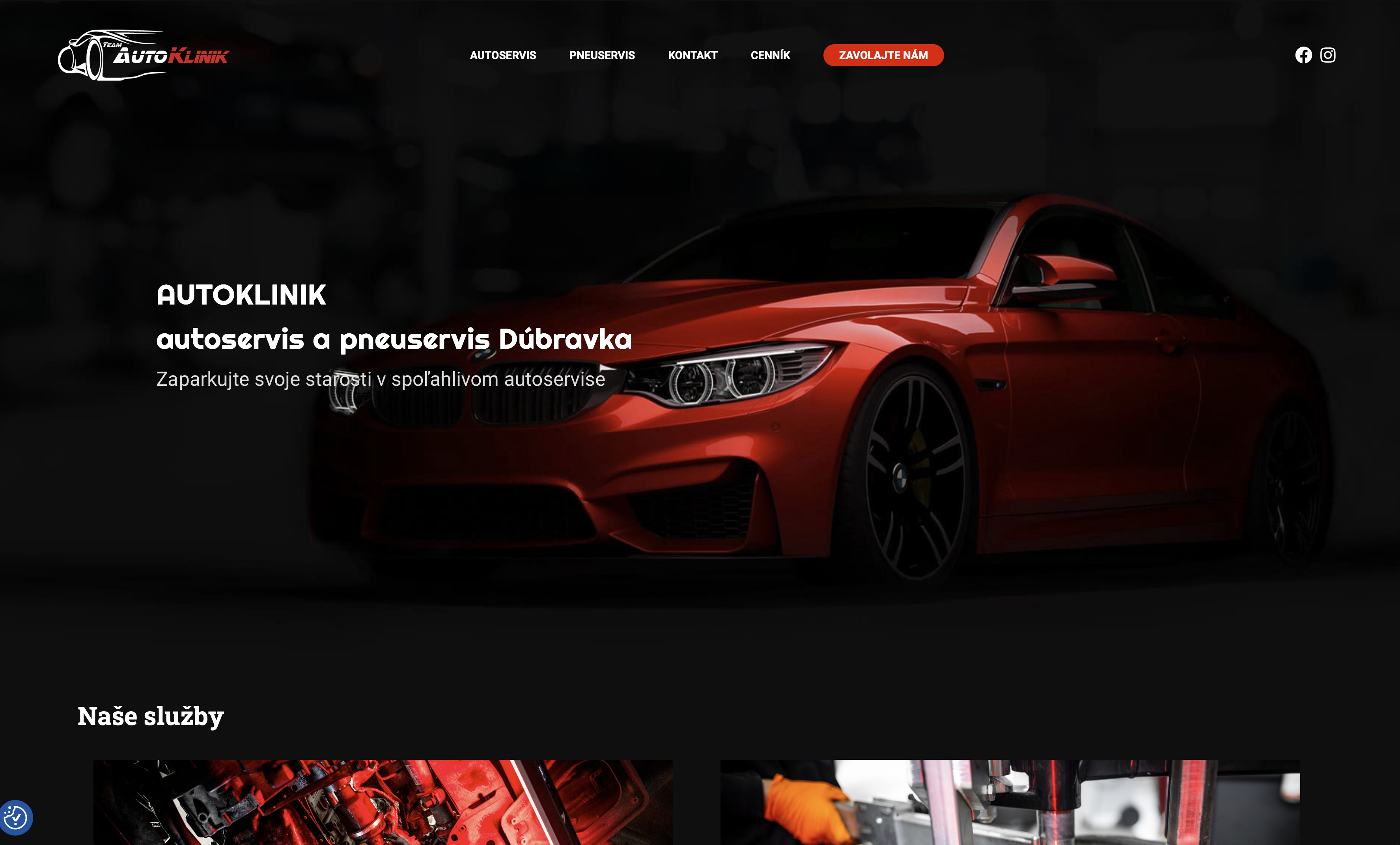 Náhľad webu Autoklinik