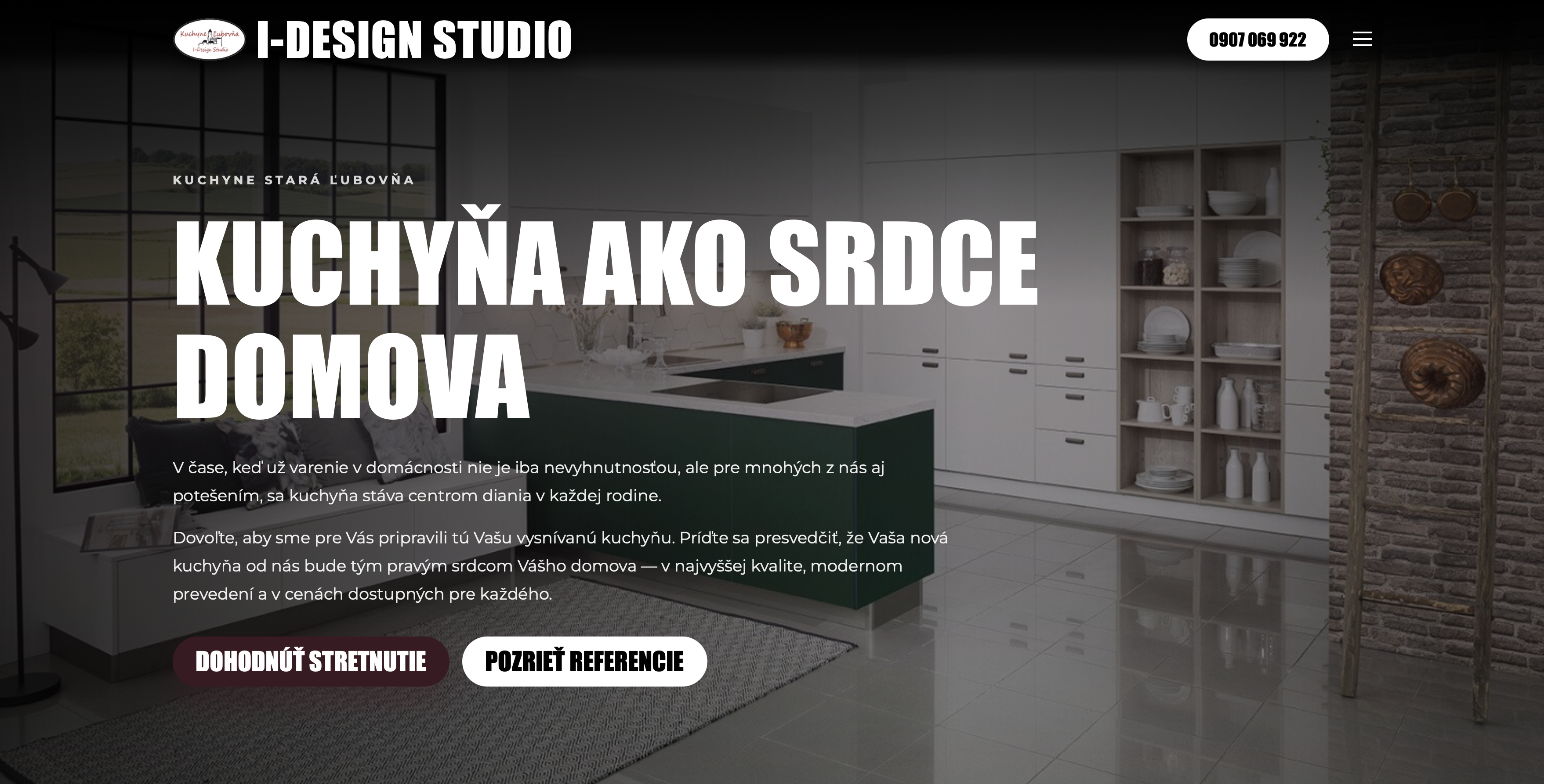 Náhľad webu Kuchyne Ľubovňa